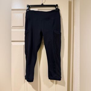 Fabletics Black Mesh Pocket Leggings